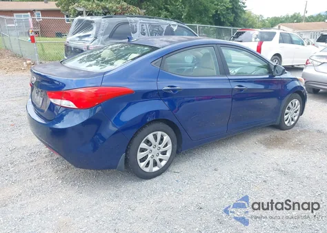 2013 Hyundai Elantra Gls из США, поврежденный, VIN KMHDH4AE4DU524922